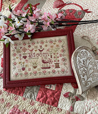 Words to Stitch by Part 1: Bloom Cross Stitch Pattern by Pansy Patch Quilts & Stitchery