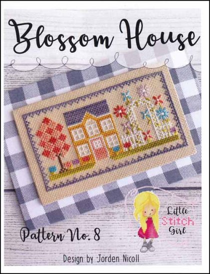 Blossom House Cross Stitch Pattern by Little Stitch Girl
