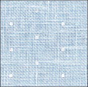 28ctLinen- Blue w/White Mini Dots