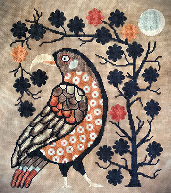 Blue Moon Cross Stitch Pattern by The Artsy Housewife
