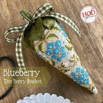 Blueberry The Berry Basket Cross Stitch Pattern by Hands On Design