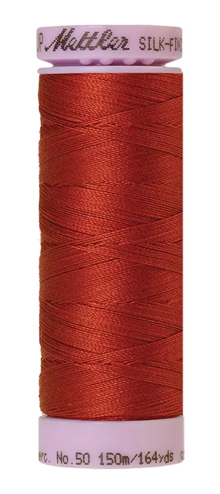 Mettler Cotton Silk Finish 50wt 150m Brick