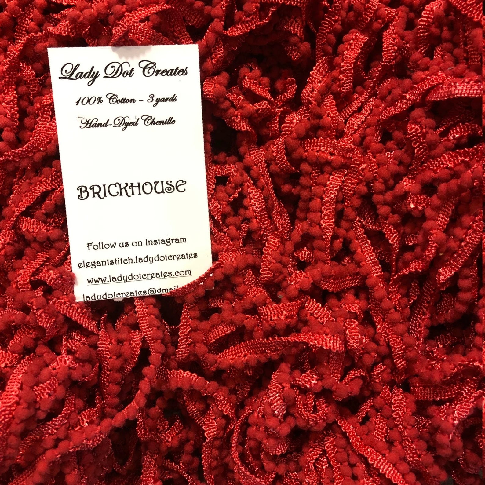 Brickhouse Pom Pom by Lady Dot Creates