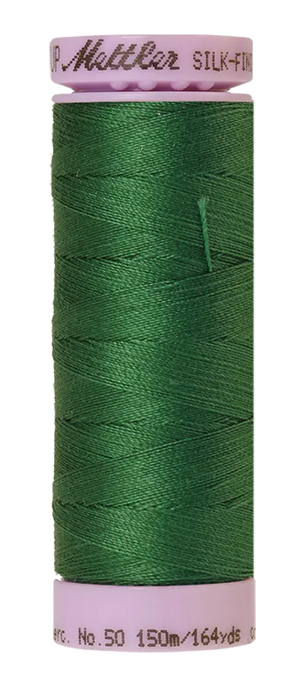 Mettler Cotton Silk Finish 50wt 150m Bright Green