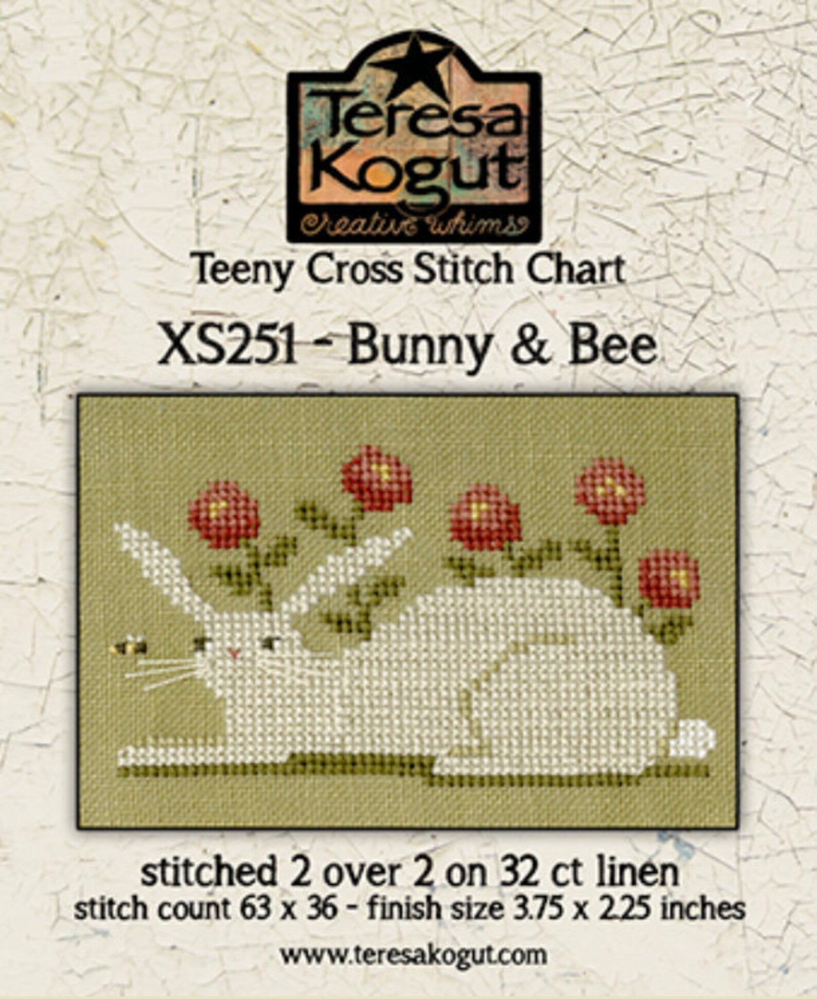 Bunny & Bee Cross Stitch pattern by Teresa Kogut