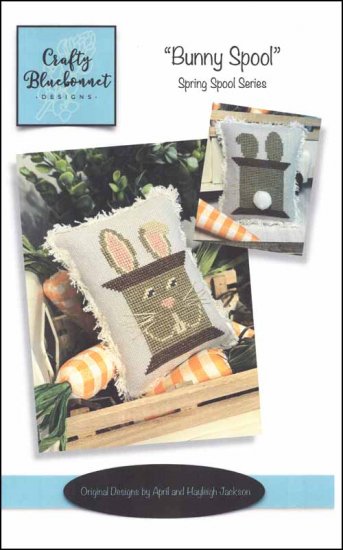 Bunny Spool Cross Stitch Pattern by Crafty Bluebonnet Designs