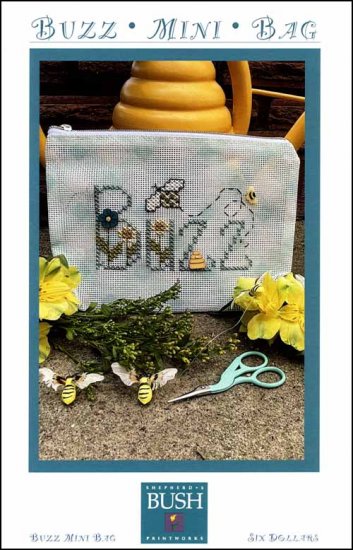Buzz Mini Bag Cross Stitch Pattern by Shepherd's Bush Printworks