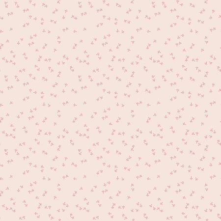 Farmer's Daughter - Chicken Tracks Background - Tea Rose