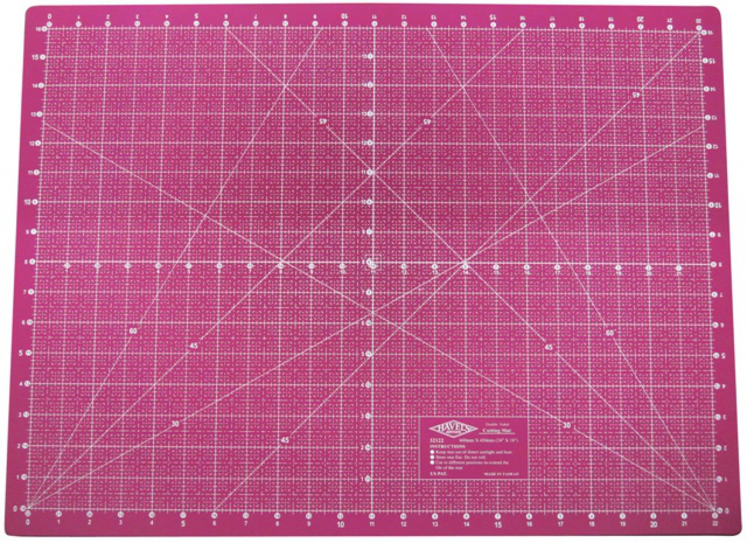 Havel's Pink 5 Layer Self Healing Cutting Mat - 17.75 by 23.5 Inches