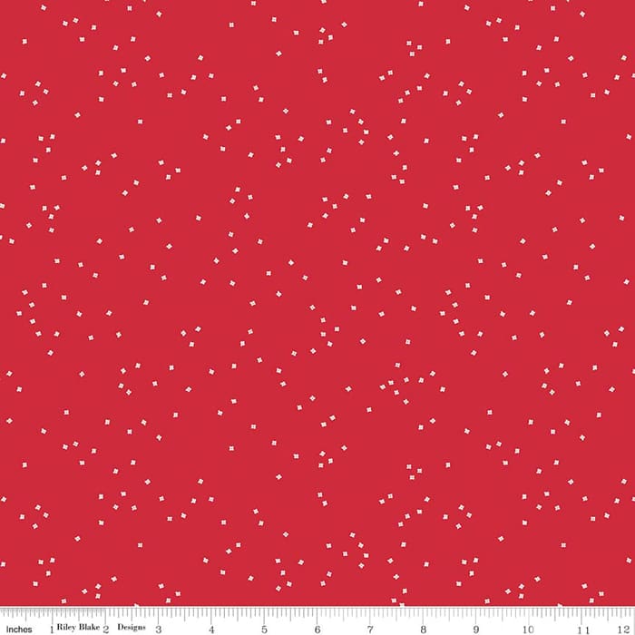 Blossom Red Fabric Yardage