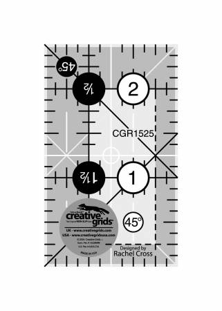 Creative Grids-1-1/2in x 2-1/2in Quilt Ruler