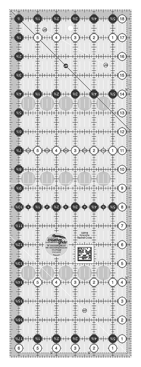 Creative Grids 6 1/2 Inch X 18 1/2 Inch Ruler