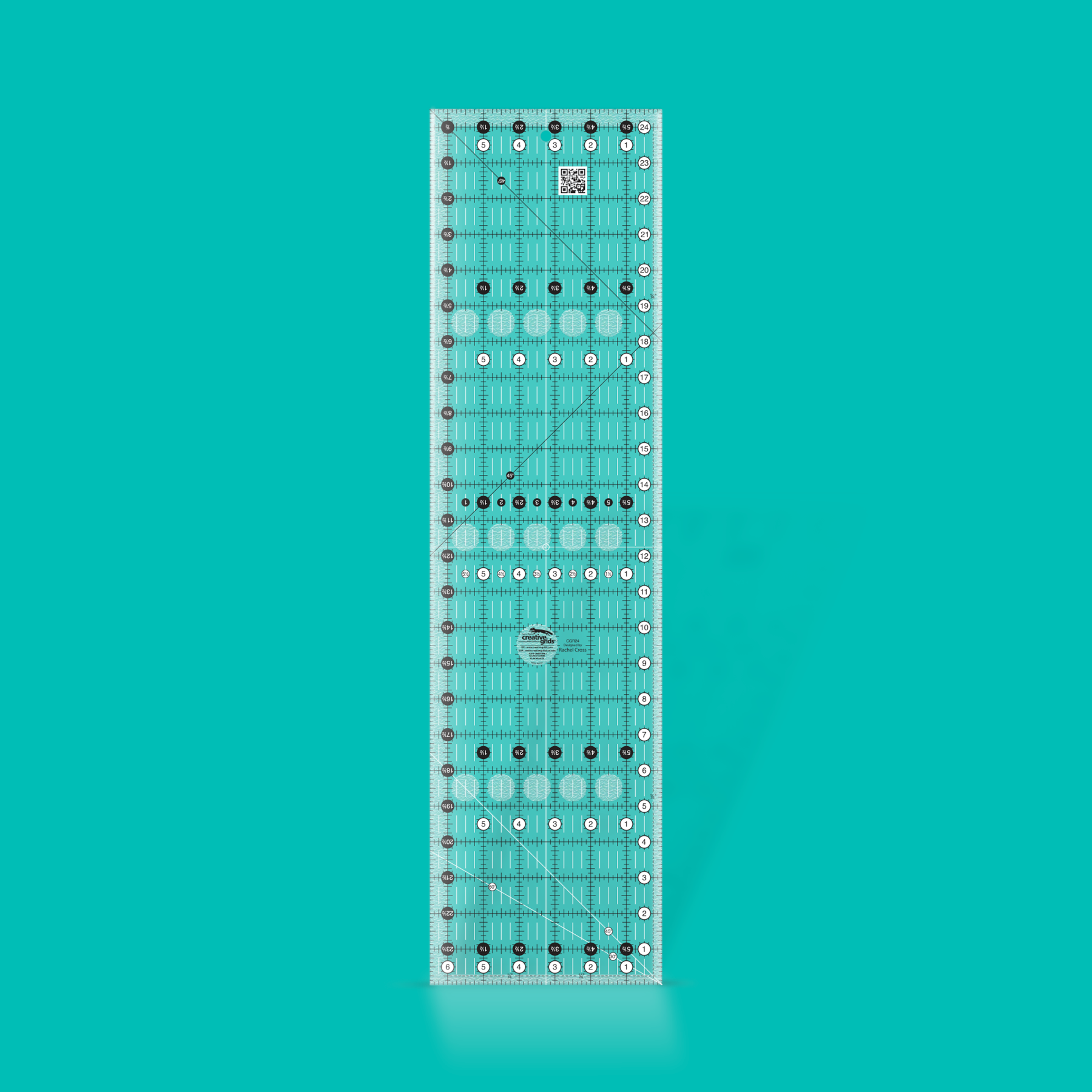 Creative Grids 6.5" x 24.5" Quilt Ruler