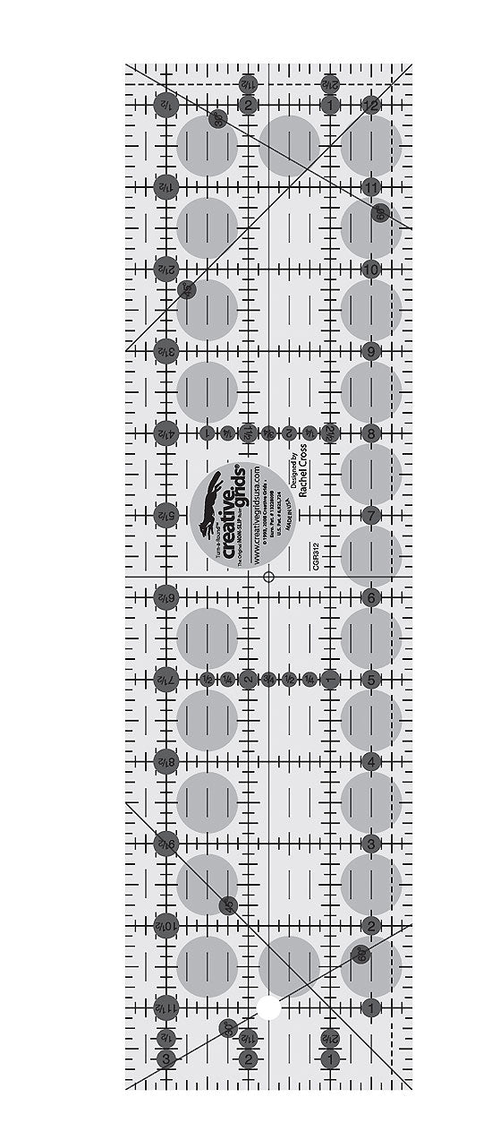 Creative Grids 3 1/2 Inch X 12 1/2 Inch Ruler
