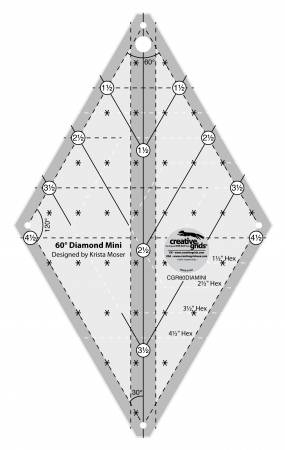 Creative Grids 60 Degree Diamond Mini Ruler