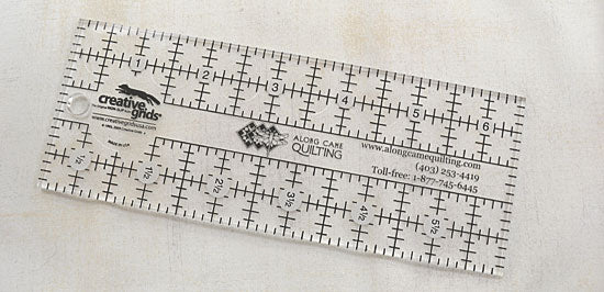 Creative Grids 2 1/2 Inch X 6 1/2 Inch Ruler - ACQ Logo