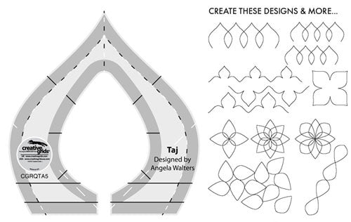 Creative Grids Machine Quilting Tool - Taj (By Special Order: Read description for full details)