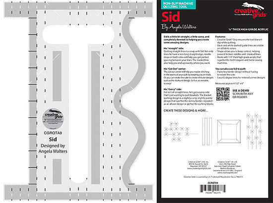 Creative Grids Machine Quilting Tool - Sid (By Special Order: Read description for full details)