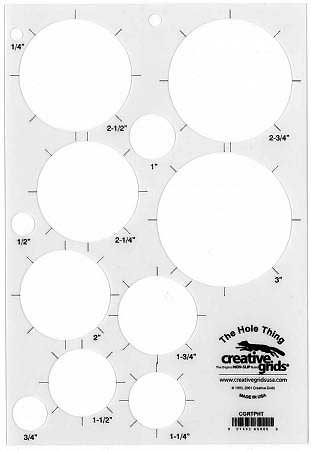Creative Grids The Hole Thing Template Plastic