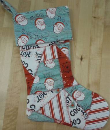 Cut Loose Press-Quilted Patchwork Stocking