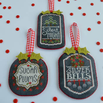 Chalkboard Ornaments: Christmas Collection Pt 3 Cross Stitch Pattern by Hands On Design