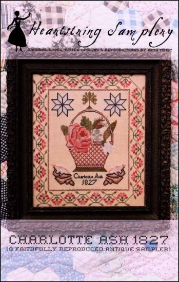 Charlotte Ash 1827 Cross Stitch Pattern by Heartstring Samplery