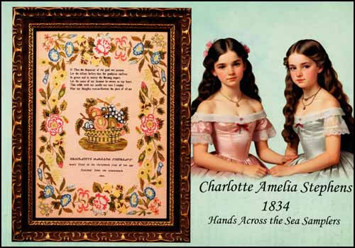 Charlotte Amelia Stephens 1834 Cross Stitch Pattern by Hands Across the Sea