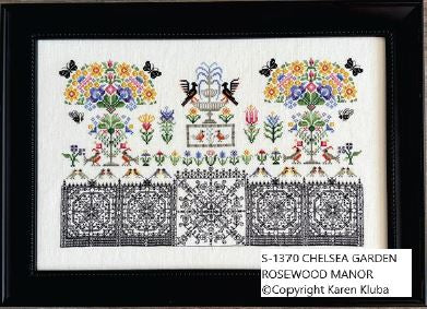 Chelsea Garden Cross Stitch Pattern by Rosewood Manor