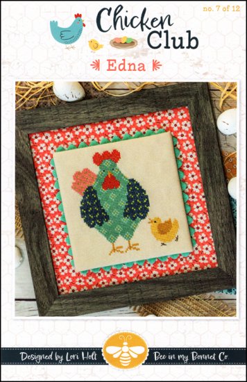 Chicken Club No. 7 Edna Cross Stitch Pattern by It's Sew Emma