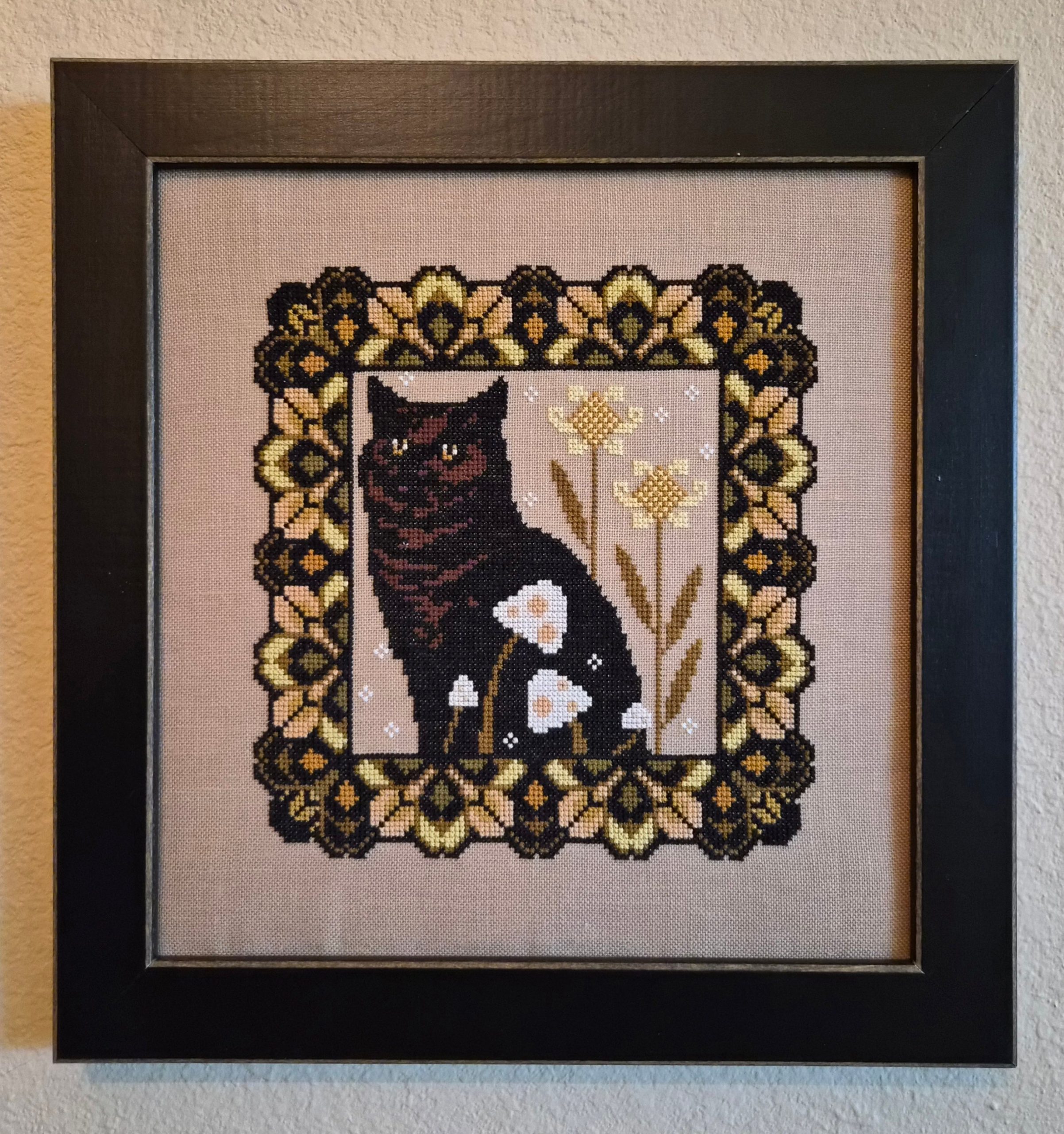 Artsy Housewife CHONKY FOREST KITTY Cross Stitch Pattern Nashville Market