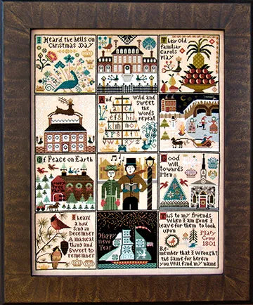 Christmas at Hawk Run Hollow Cross Stitch Pattern by Carriage House Samplings