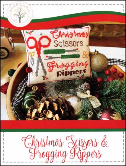 Christmas Scissors and Frogging Rippers Cross Stitch Pattern by Anabella's
