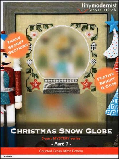 Christmas Snow Globe Part 1 Cross Stitch Pattern by Tiny Modernist