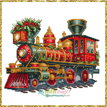 Christmas Train 1 Cross Stitch Pattern by Les Petites Croix de Lucie