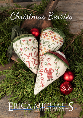 Christmas Berries Cross Stitch Pattern by Erica Michaels