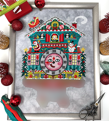 Christmas Cuckoo Clock Part 3 Cross Stitch Pattern by Tiny Modernist