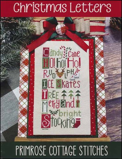 Christmas Letters Cross Stitch Pattern by Primrose Cottage Stitches