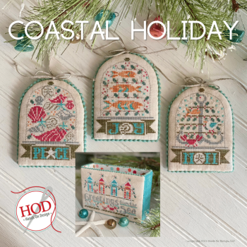 Coastal Holiday Cross Stitch Pattern by Hands On Design