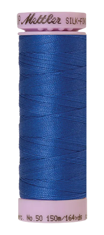 Mettler Cotton Silk Finish 50wt 150m Cobalt Blue