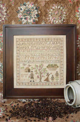 Coffee Saves Lives: The Magical Elixer Series, Part I Cross Stitch Pattern by Heartstring Samplery