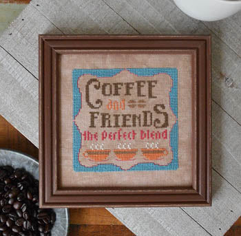 Coffee & Friends Cross Stitch Pattern by Hands On Design
