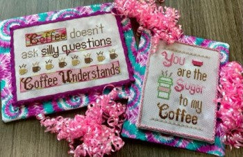 Coffee Talk Cross Stitch Pattern by Pickle Barrel Designs