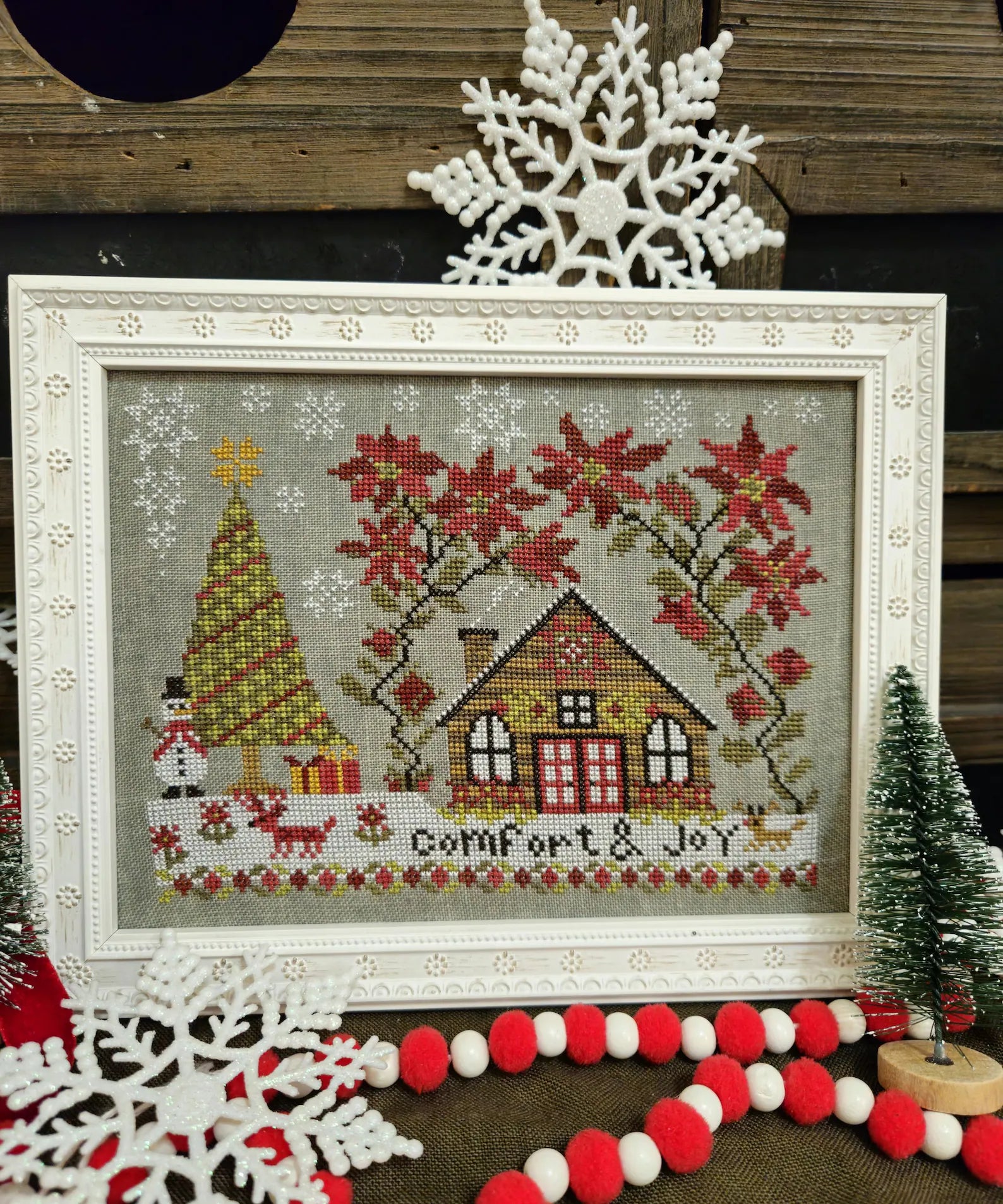 Comfort and Joy Cross Stitch Pattern by Quaint Rose Needlearts