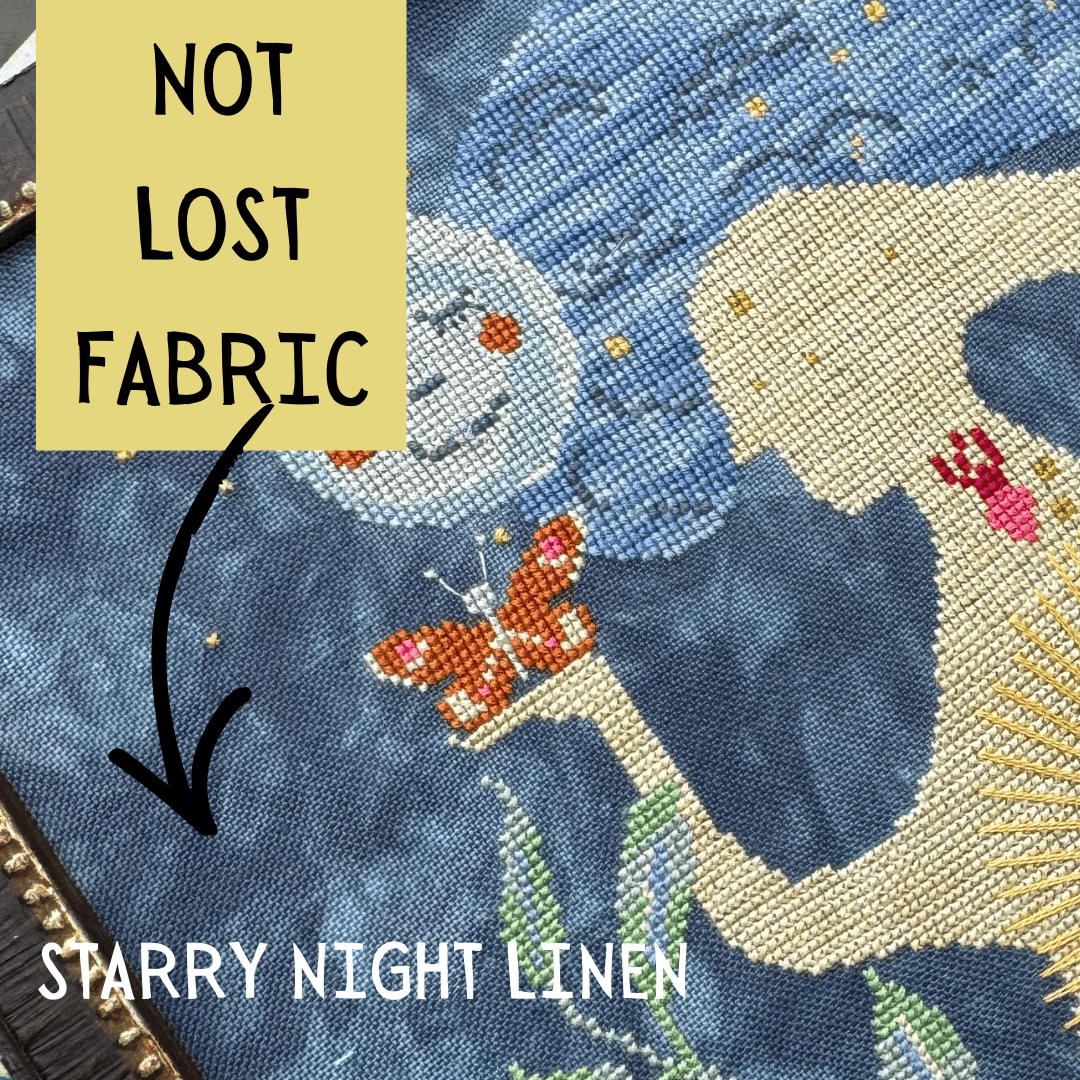 Fabric Grace Notes Fabrics STARRY NIGHT 32 Count Linen Nashville Market