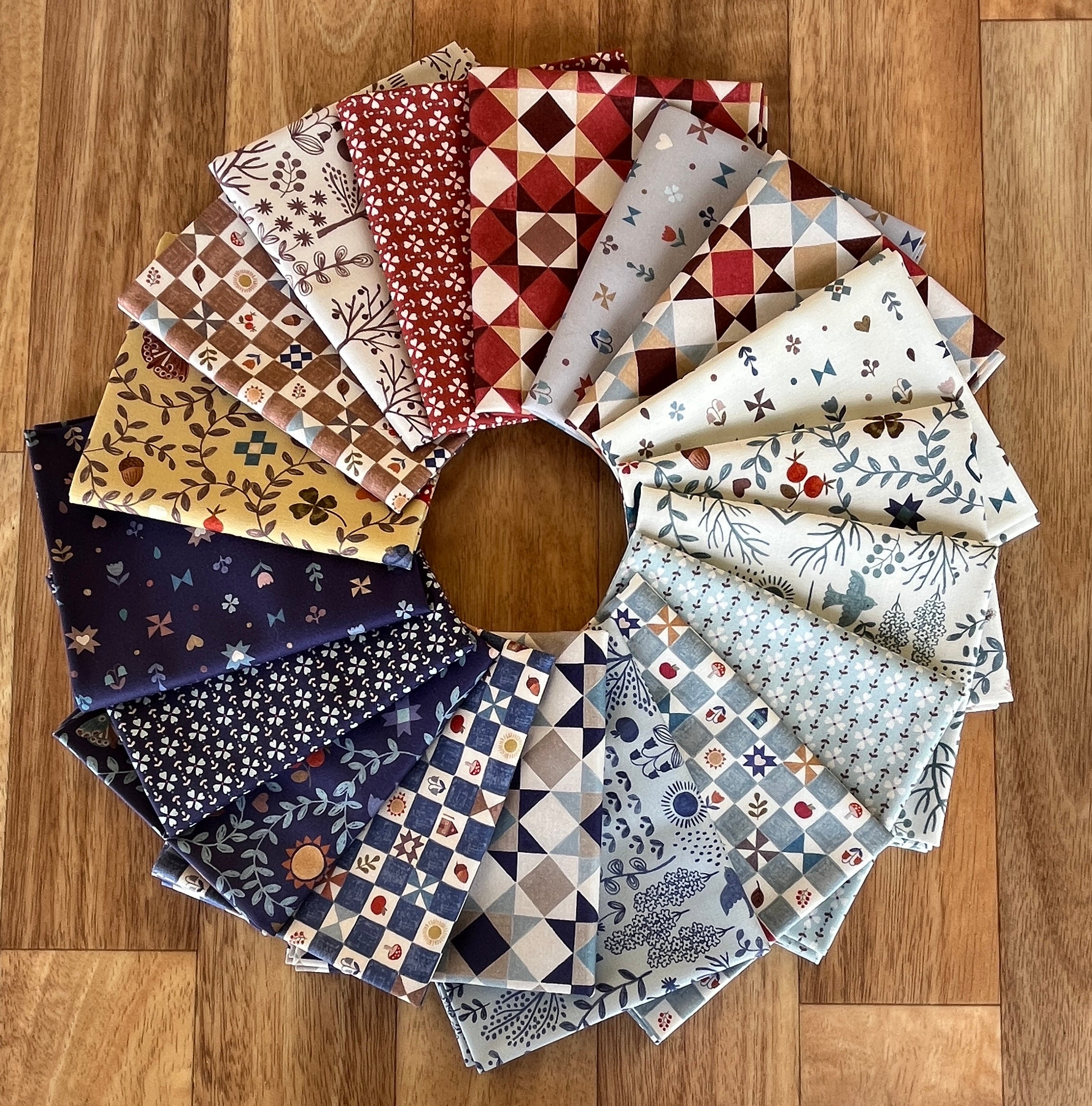 Cosy Home Fat Quarter Bundle by Lewis and Irene