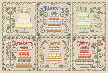 Cottage Cakes Cross Stitch Pattern by Country Cottage Needleworks