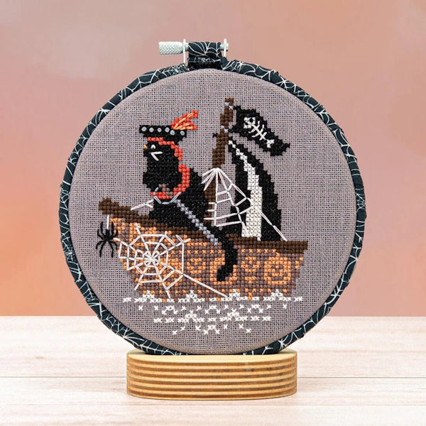 Counting Puddles Purr-fect Pirate Cross Stitch Pattern