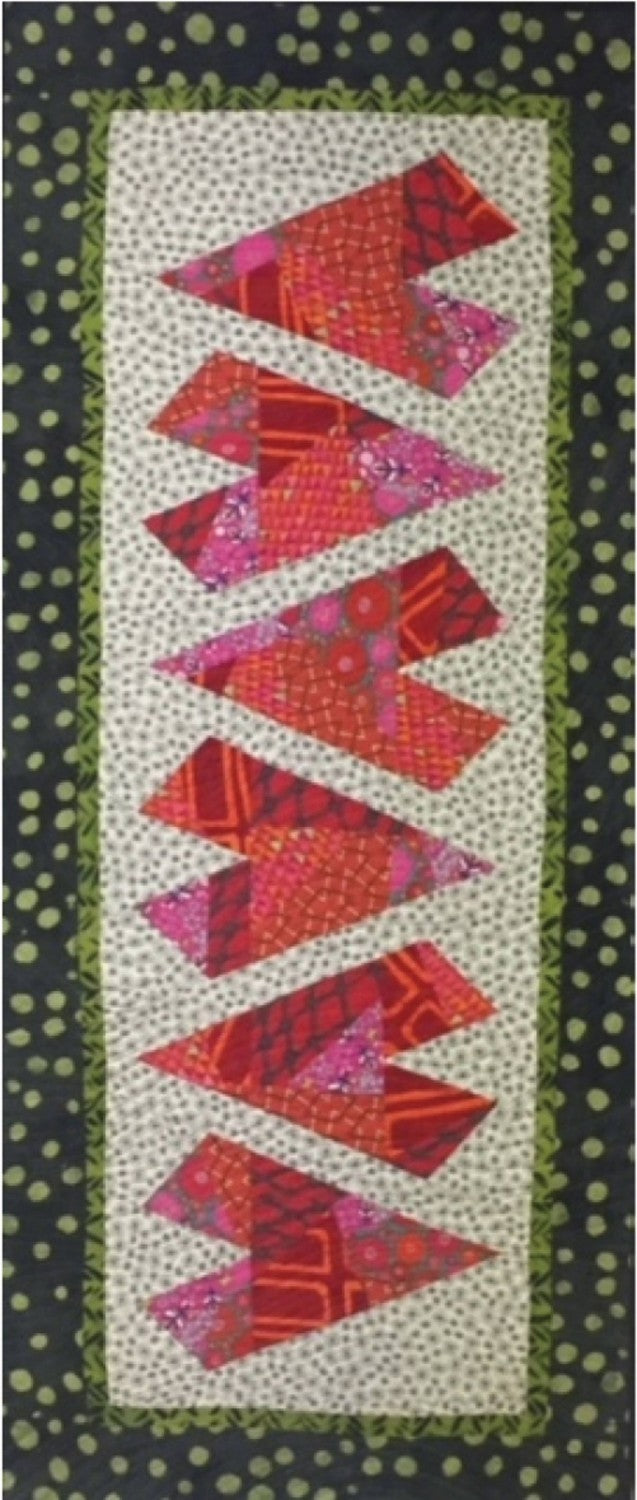 Crazy Hearts Table Runner