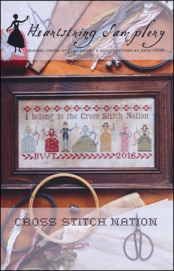 Cross Stitch Nation Cross Stitch Pattern by Heartstring Samplery