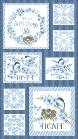 Blue Bluebird Panel